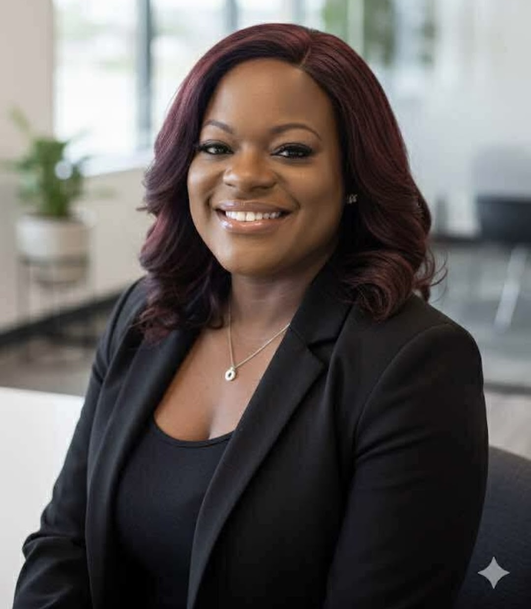 Professional portrait of Serine Denson, Office Manager